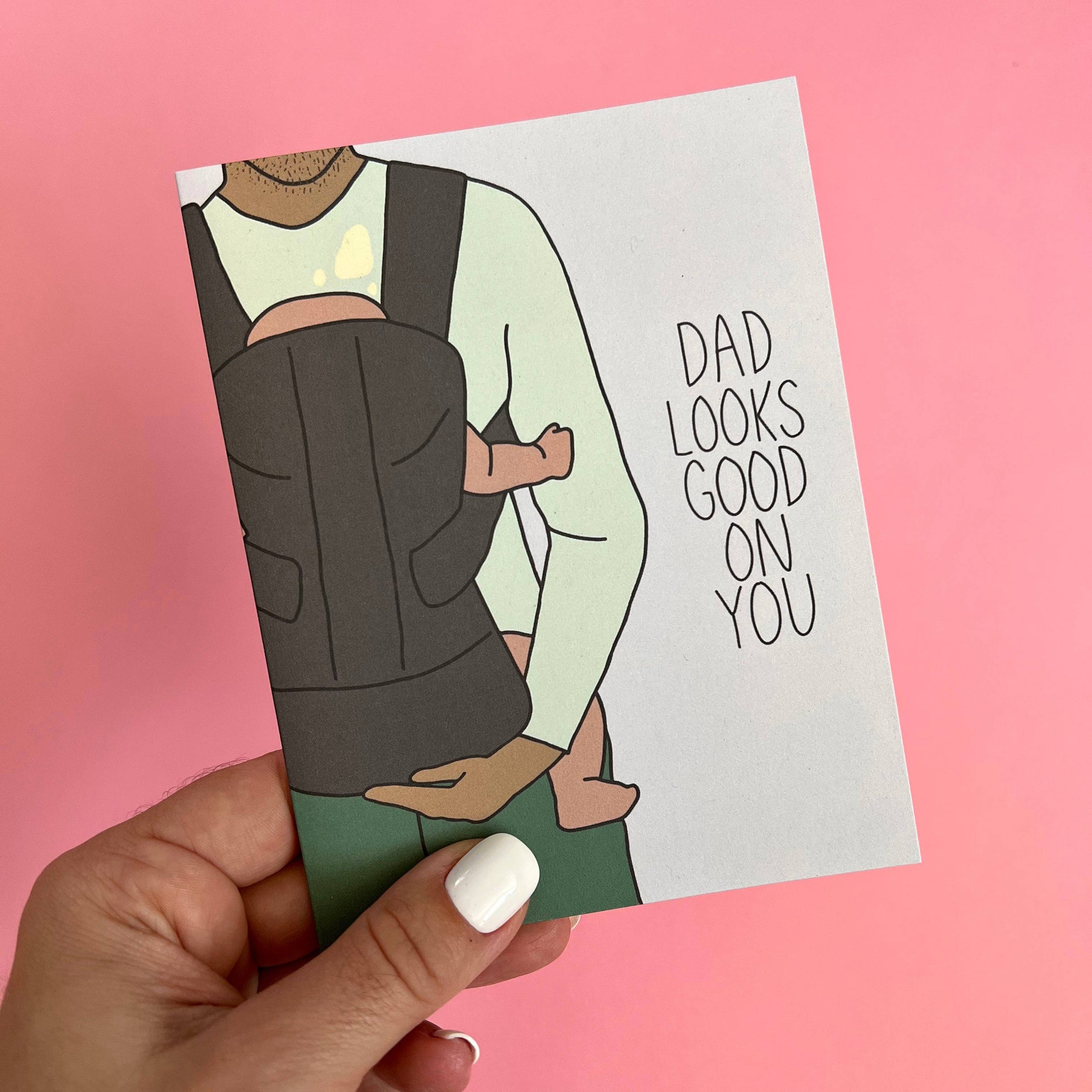 Dad Looks Good - New Dad Greeting Card - Mellow Monkey