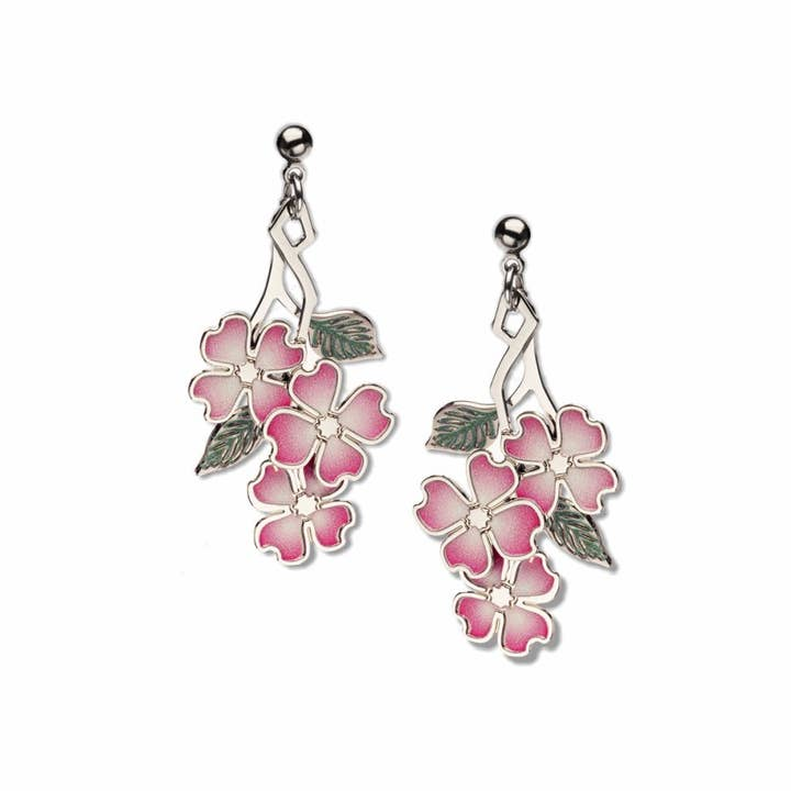 Dogwood - Tiffany & Metcalf Inspired Earrings - Mellow Monkey