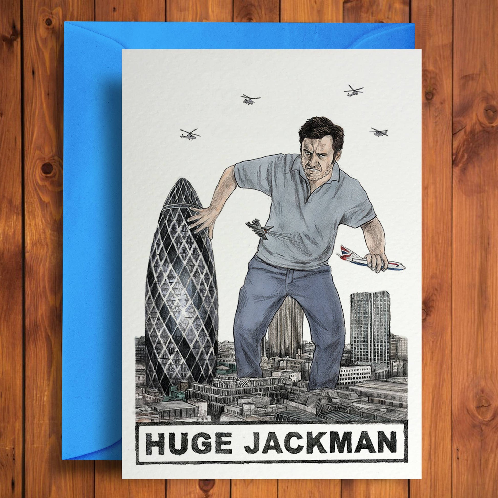Huge Jackman - Greeting Card - Mellow Monkey