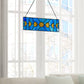 Phases of the Moon Stained Glass Suncatcher Window Panel - 14-in x 5-in