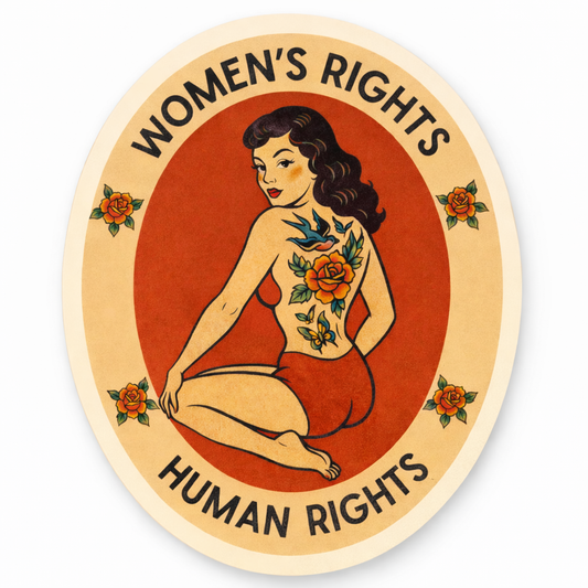 Women's Rights, Human Rights - Vinyl Decal Sticker