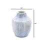 Mini Inca - Handcrafted Porcelain Vase - White with Blue Stripes - 3.5 x 3.5 x 4.3 in - Mellow Monkey
