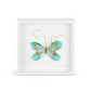 Turquoise and Gold Butterfly Wall Art - 10-in - Elizabeth Hayes Creative Collection - Mellow Monkey