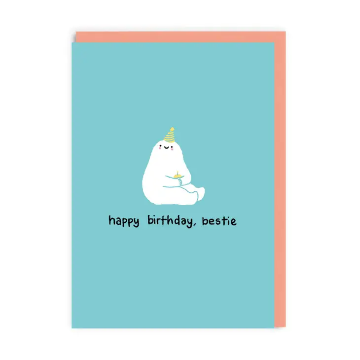Happy Birthday Bestie - Birthday Greeting Card - Mellow Monkey