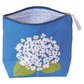 Hydrangea Solo - Zippered Pouch -11-in - Mellow Monkey