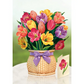 Festive Tulips - Pop-Up Greeting Card - Mellow Monkey