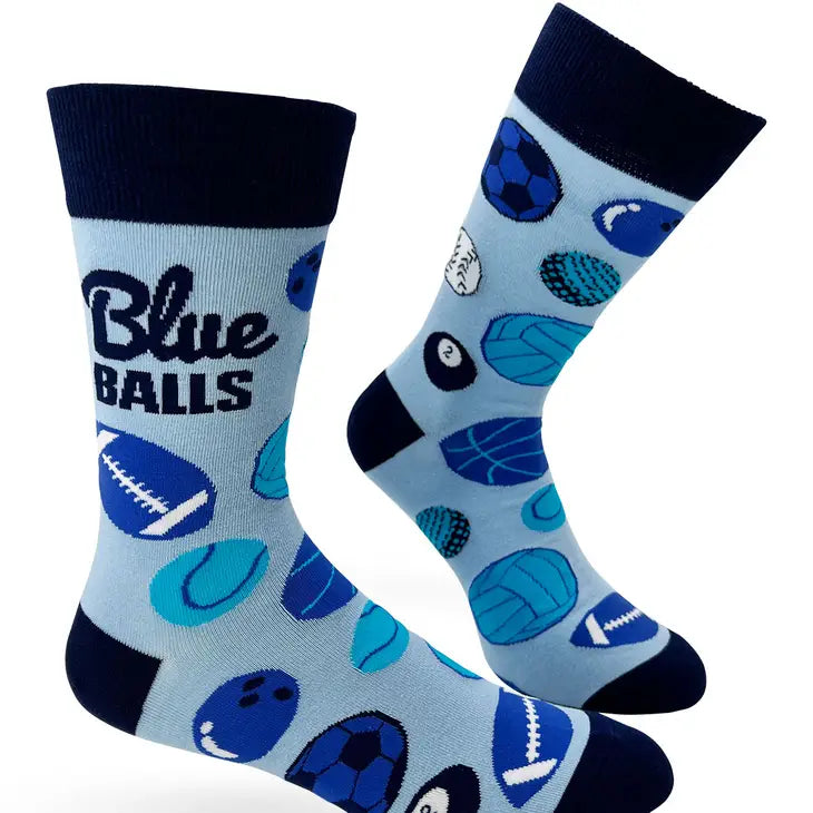 Blue Balls - Men's Crew Socks – Mellow Monkey