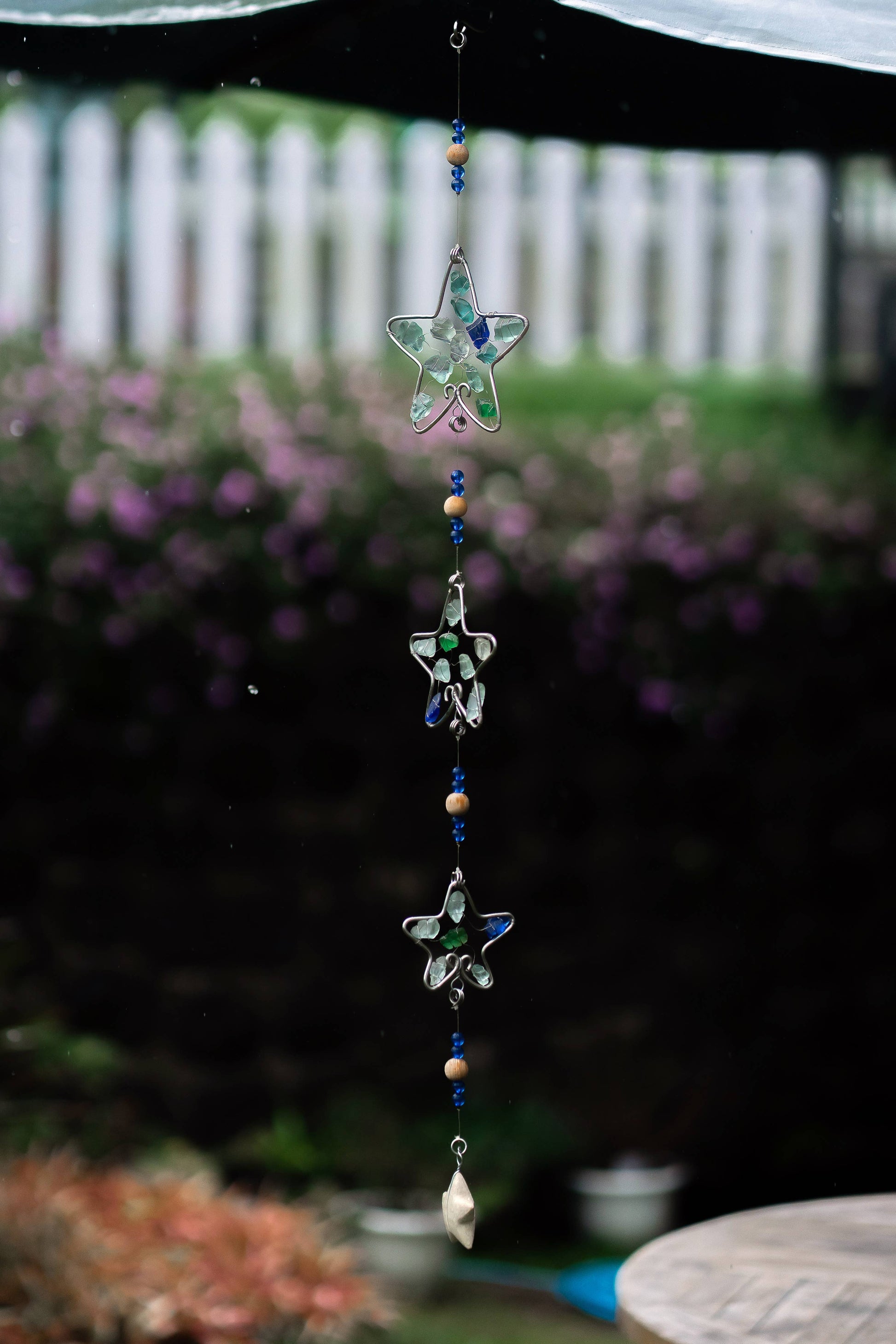 Recycled Glass Garland - Star -36-in - Mellow Monkey