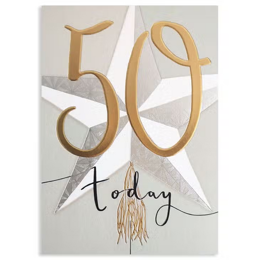 50 Today - Birthday Greeting Card - Mellow Monkey
