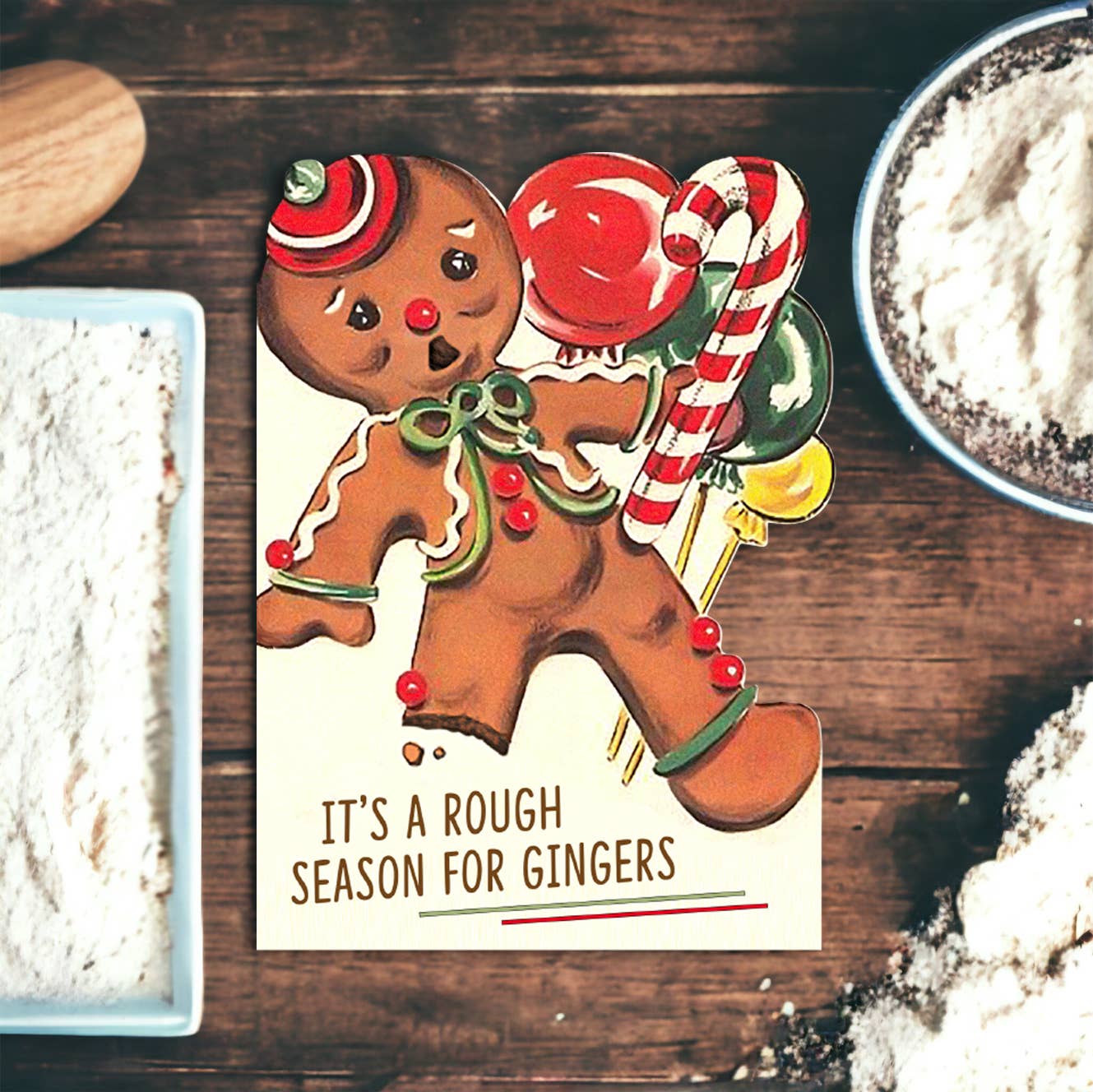 It’s a Rough Season for Gingers - Funny Christmas Card - Mellow Monkey