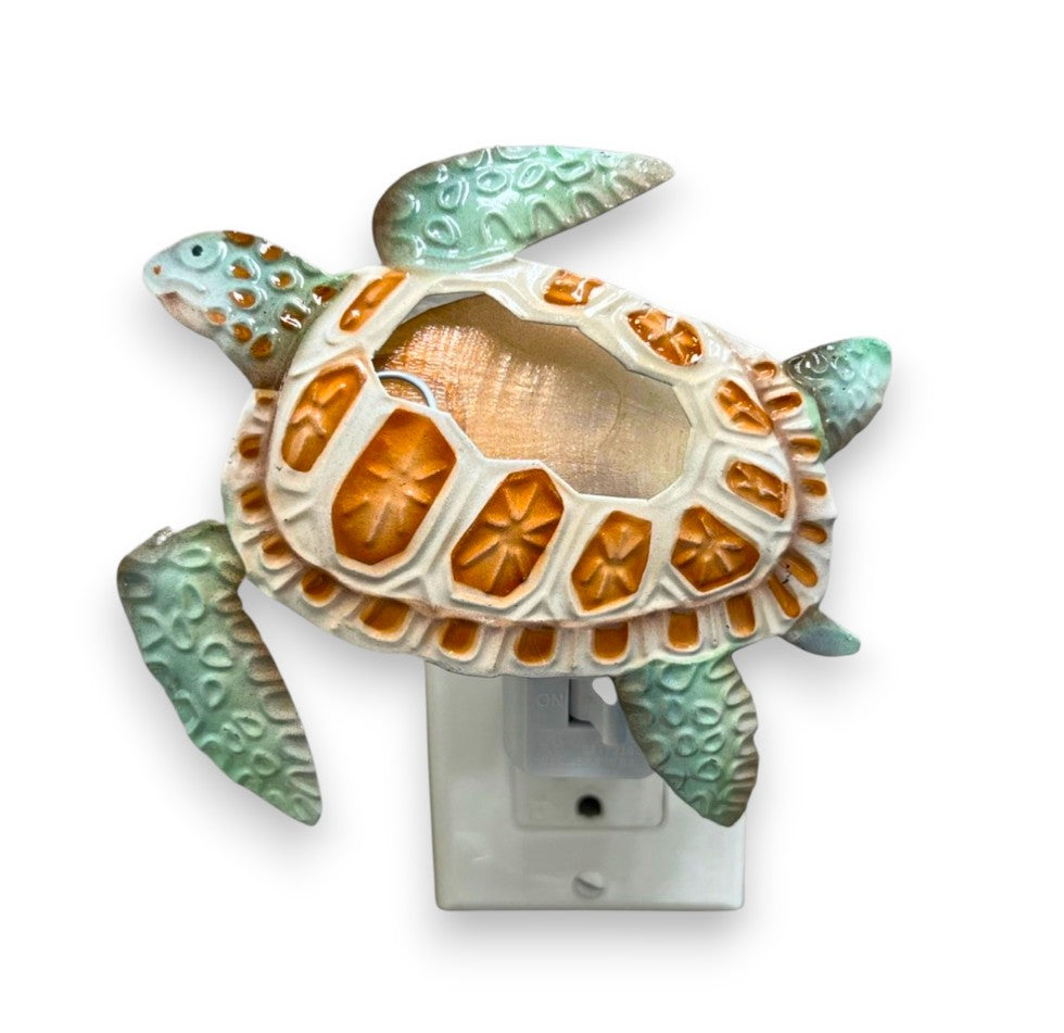 Capiz Shell Loggerhead Turtle Night Light - Mellow Monkey