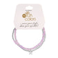 Petite Lavender Crystal Stretch Bead Bracelets - Set 3