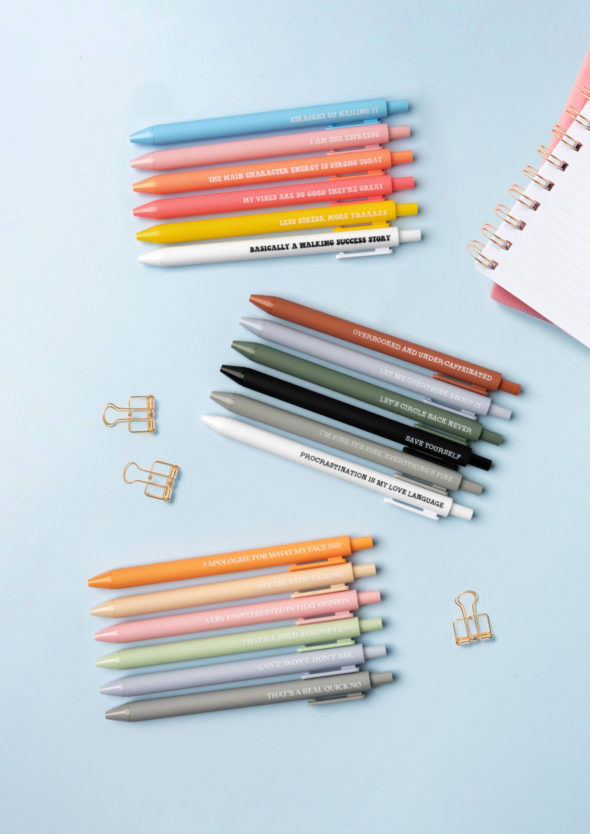 Crush Warmest Regards Quote Pen Set - Mellow Monkey