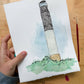 Oak Island Lighthouse Single Notecard-NC Coast Collection - Mellow Monkey