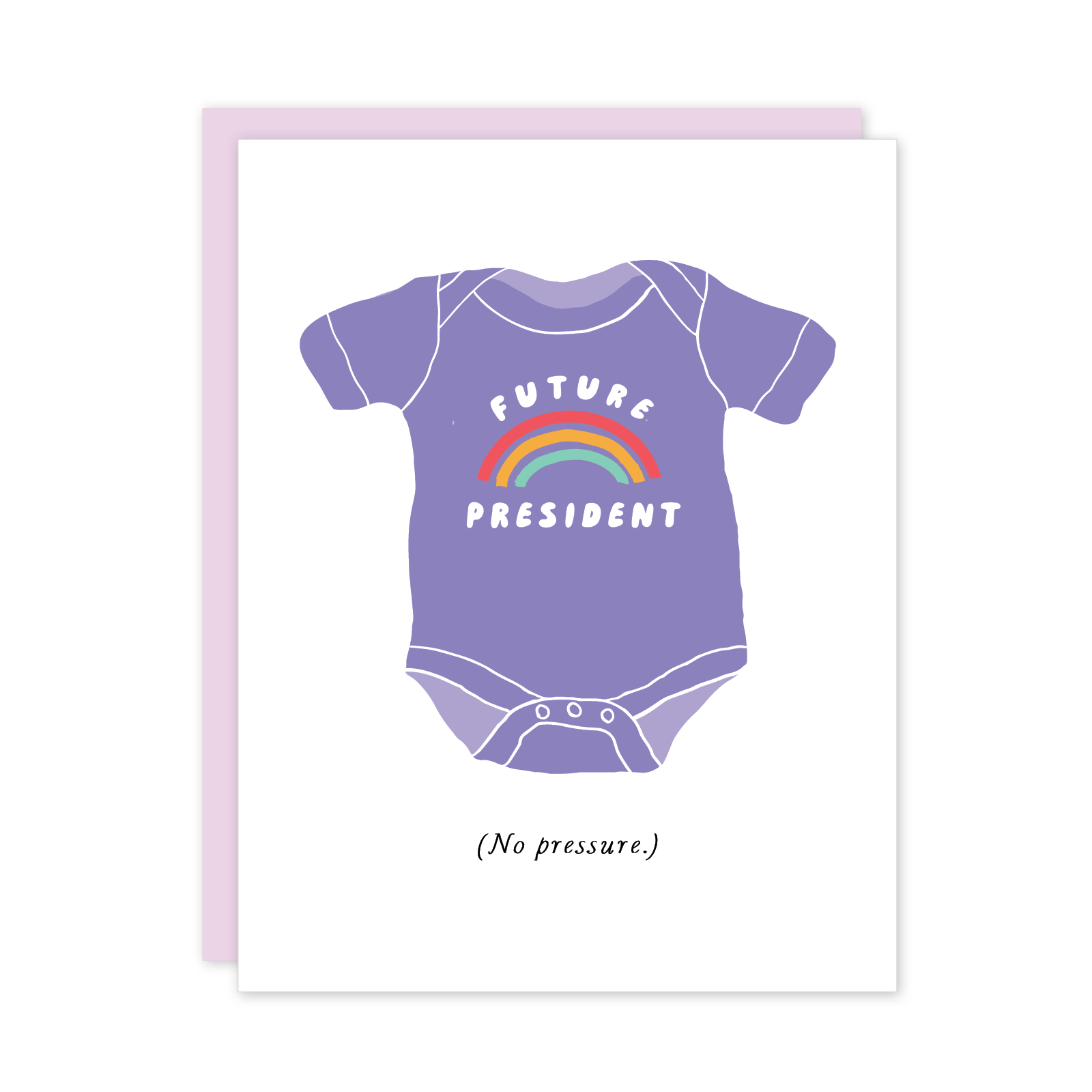 Baby President Onesie - Baby Shower Card - Mellow Monkey