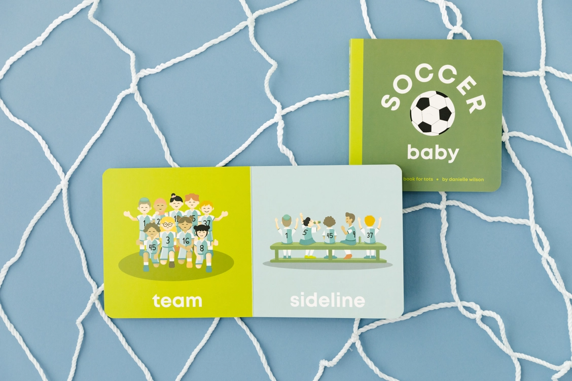 Soccer Baby Book - Ages 0-4 - Mellow Monkey