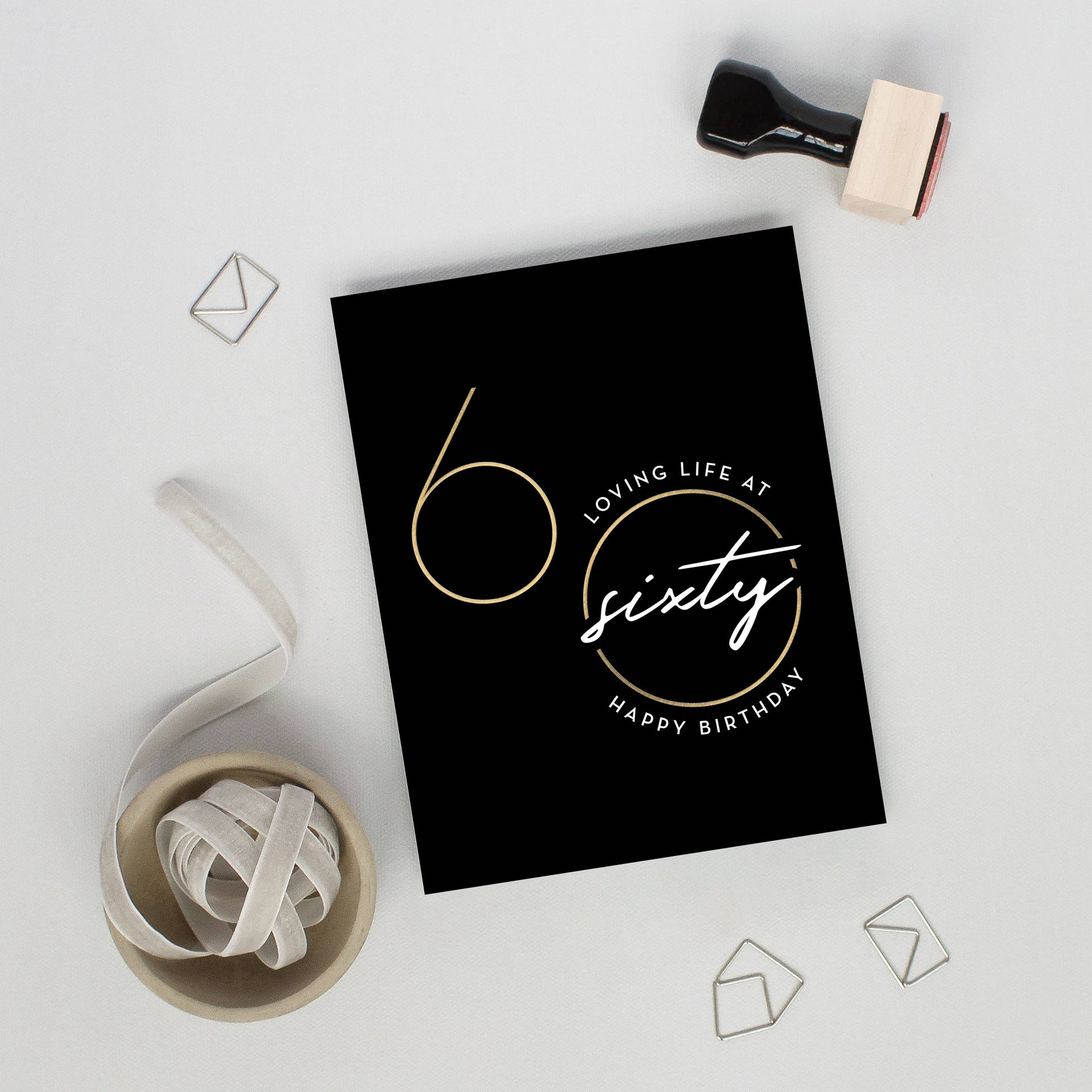 Loving Sixty – Age and Milestone Birthday Card - Mellow Monkey