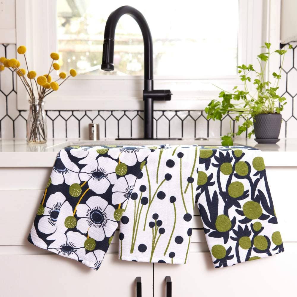 Windflower - Kitchen Towels - Set of 3 - Mellow Monkey