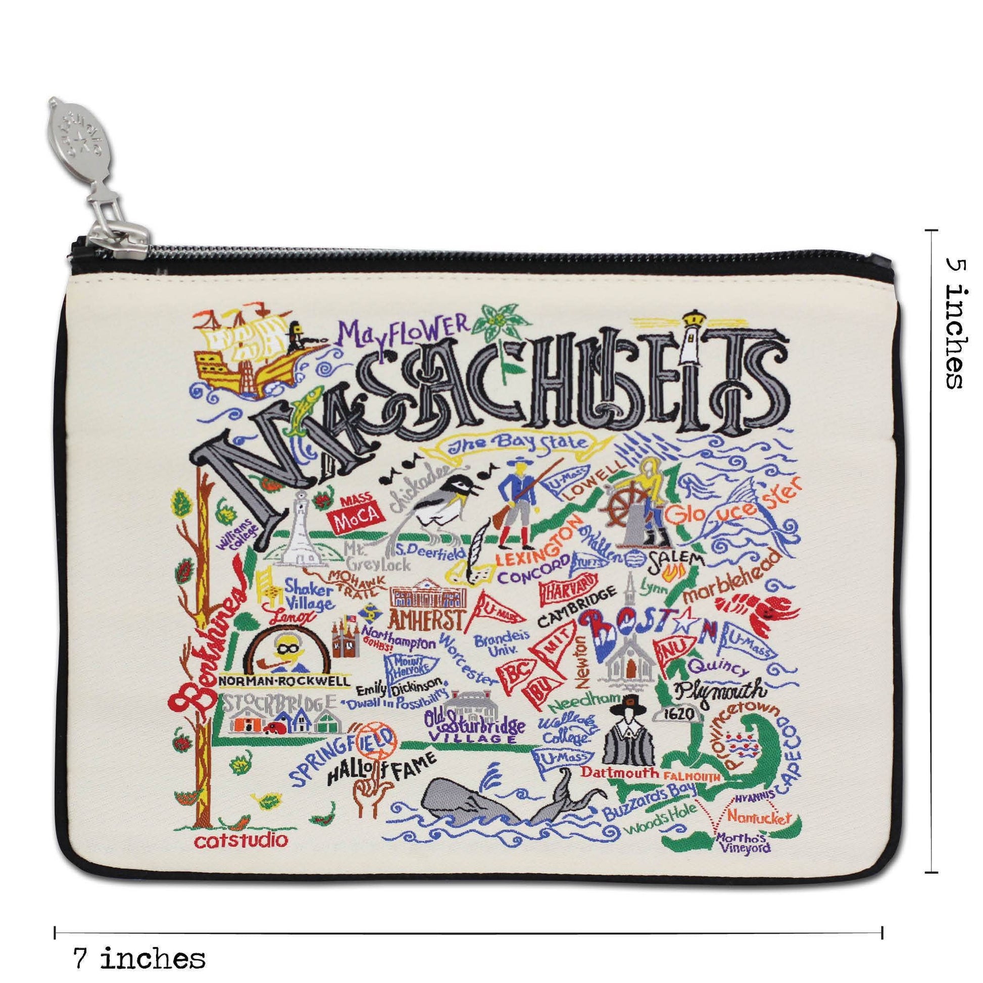 Massachusetts Zip Pouch - Mellow Monkey