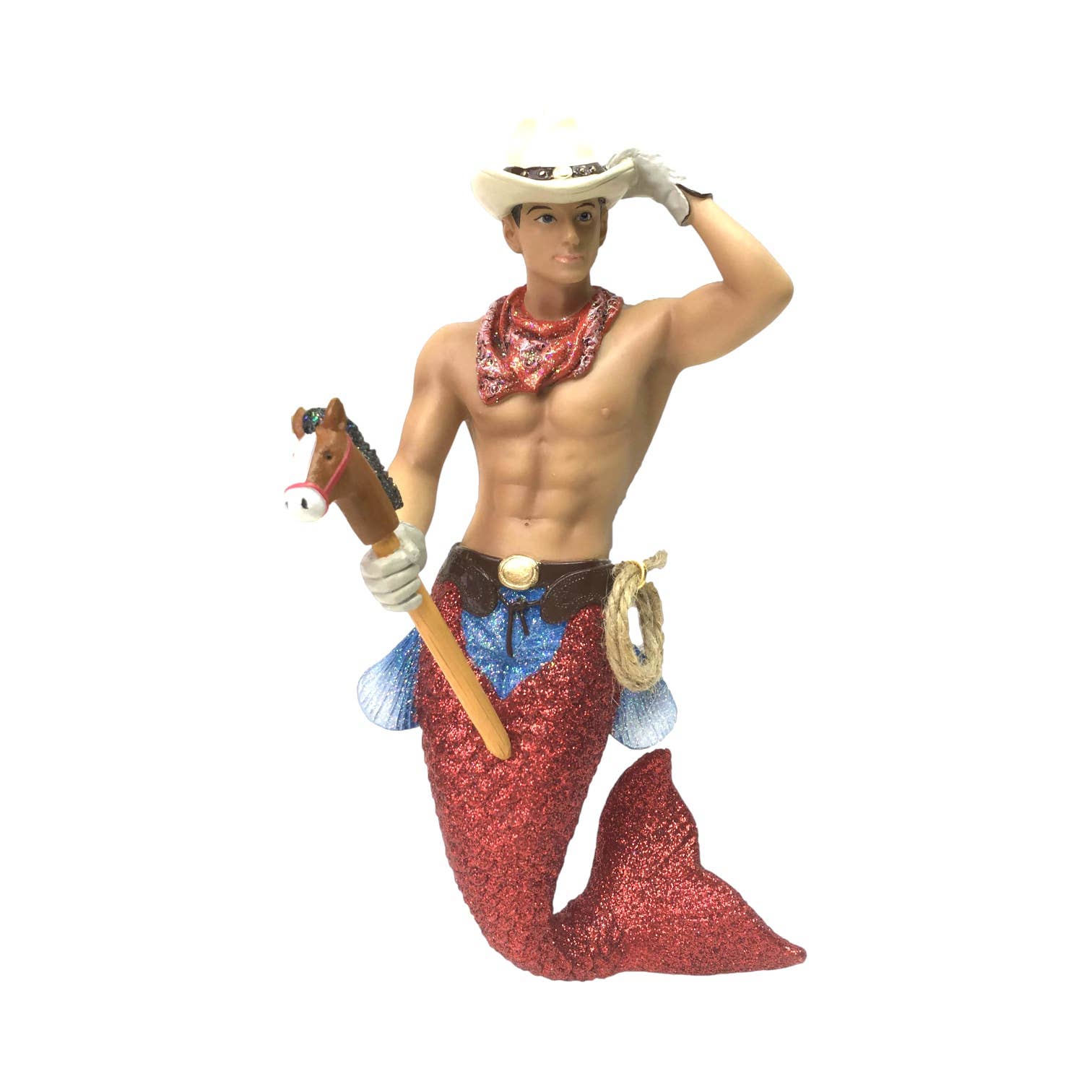 December Diamonds CowPoke Merman Ornament 55-55078 - Mellow Monkey