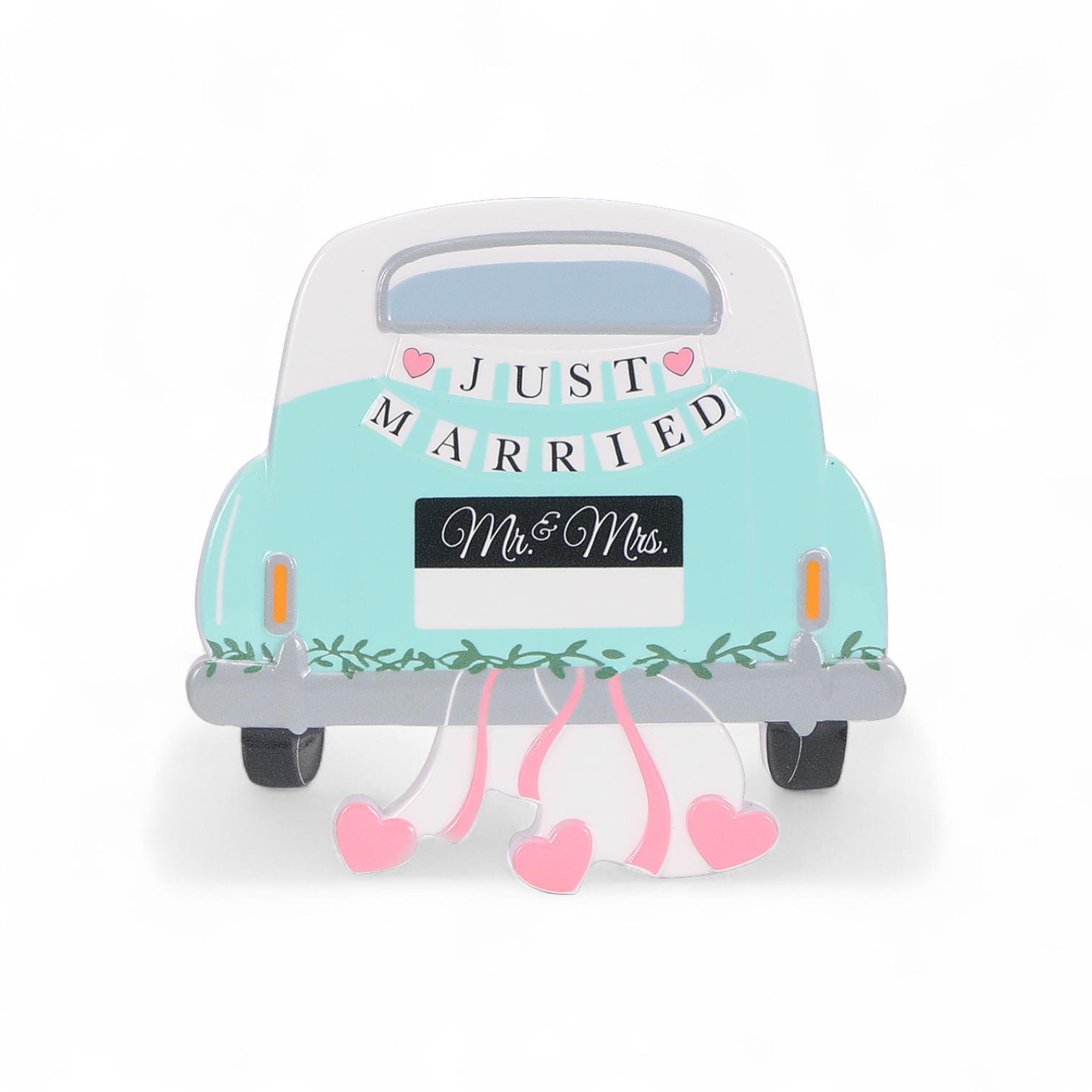 Just Married Car Personalized Ornament - Mellow Monkey