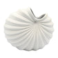 Palm - Handcrafted Porcelain Vase - White with Gray Dots - 5.4 x 4.1 x 6.8 in - Mellow Monkey
