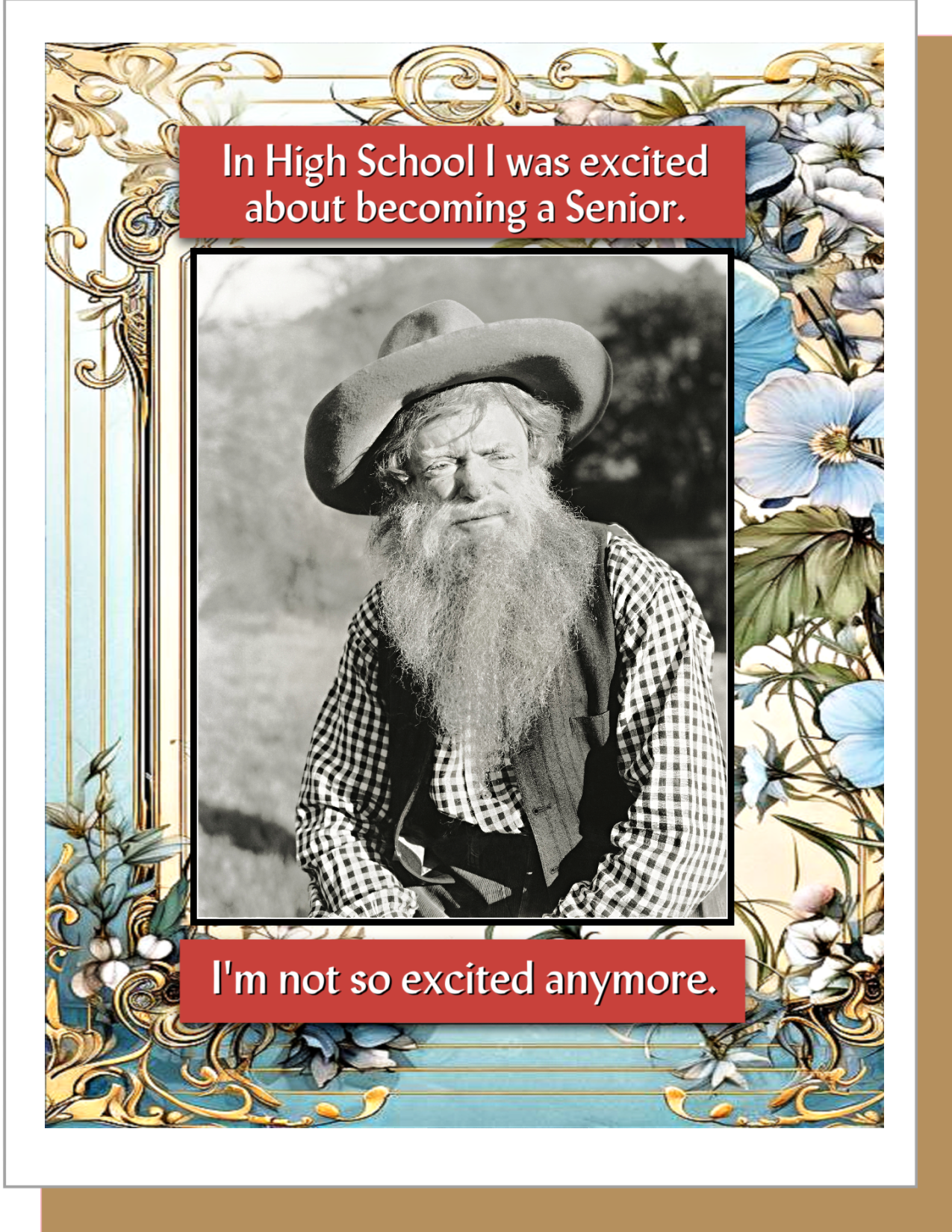 High School Senior- Birthday Greeting Card - Mellow Monkey