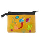 Embroidered Mermaid Sea Life Art Ecuadorian Coin Purse Pouch