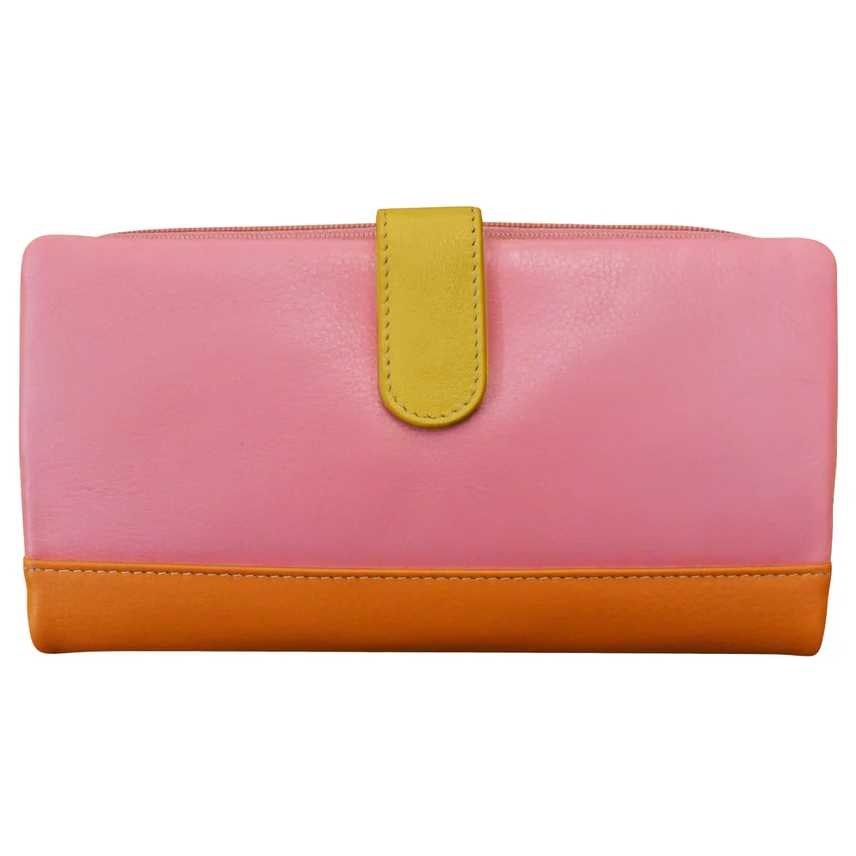 Pink Rainbow - Genuine Leather Smartphone Wallet - Mellow Monkey