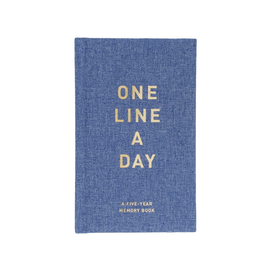 One Line A Day Five Year Journal - Denim Hard Covered - Mellow Monkey