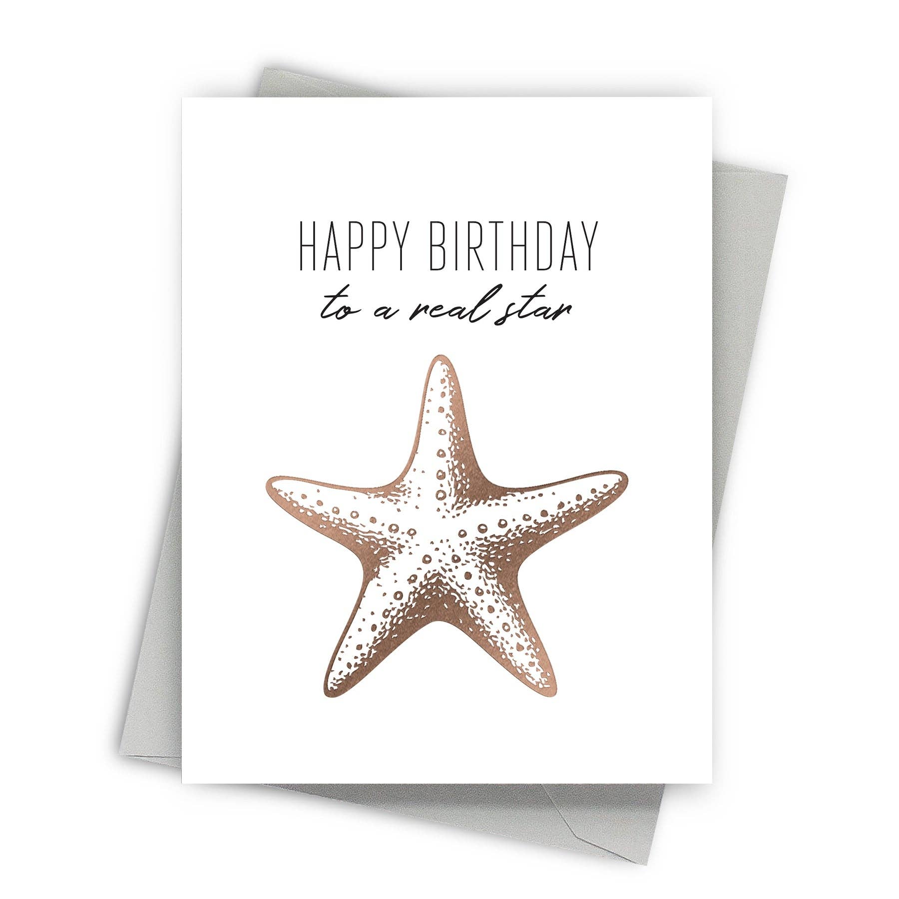 A Real Starfish - Coastal Birthday Card - Mellow Monkey