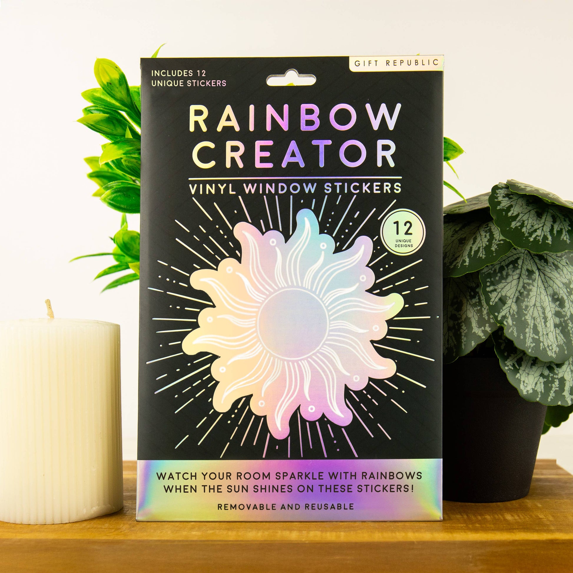 Rainbow Creator - Vinyl Window Stickers - Pack of 12 - Mellow Monkey