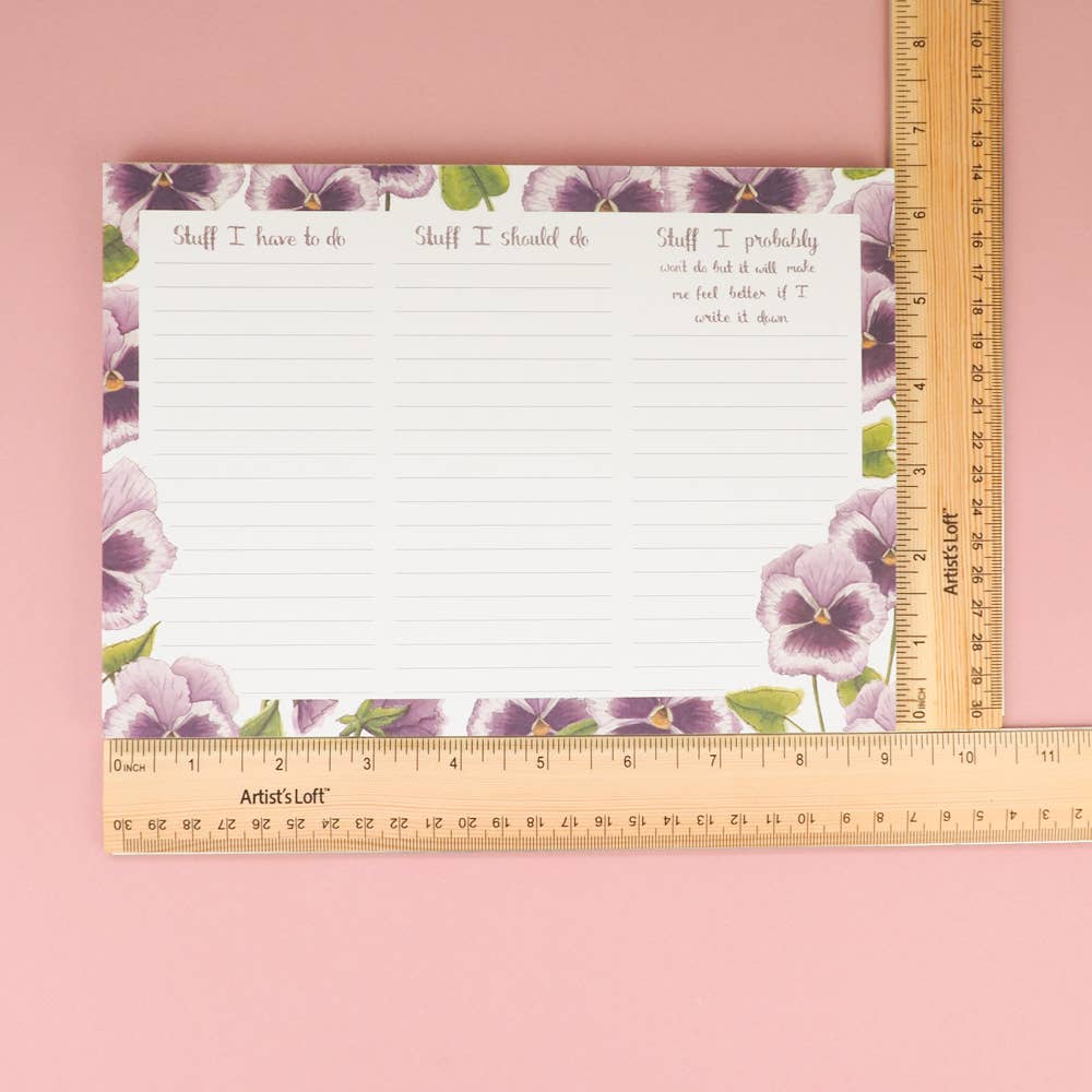 Stuff I Have to Do/ Stuff I Should Do Notepad - Mellow Monkey