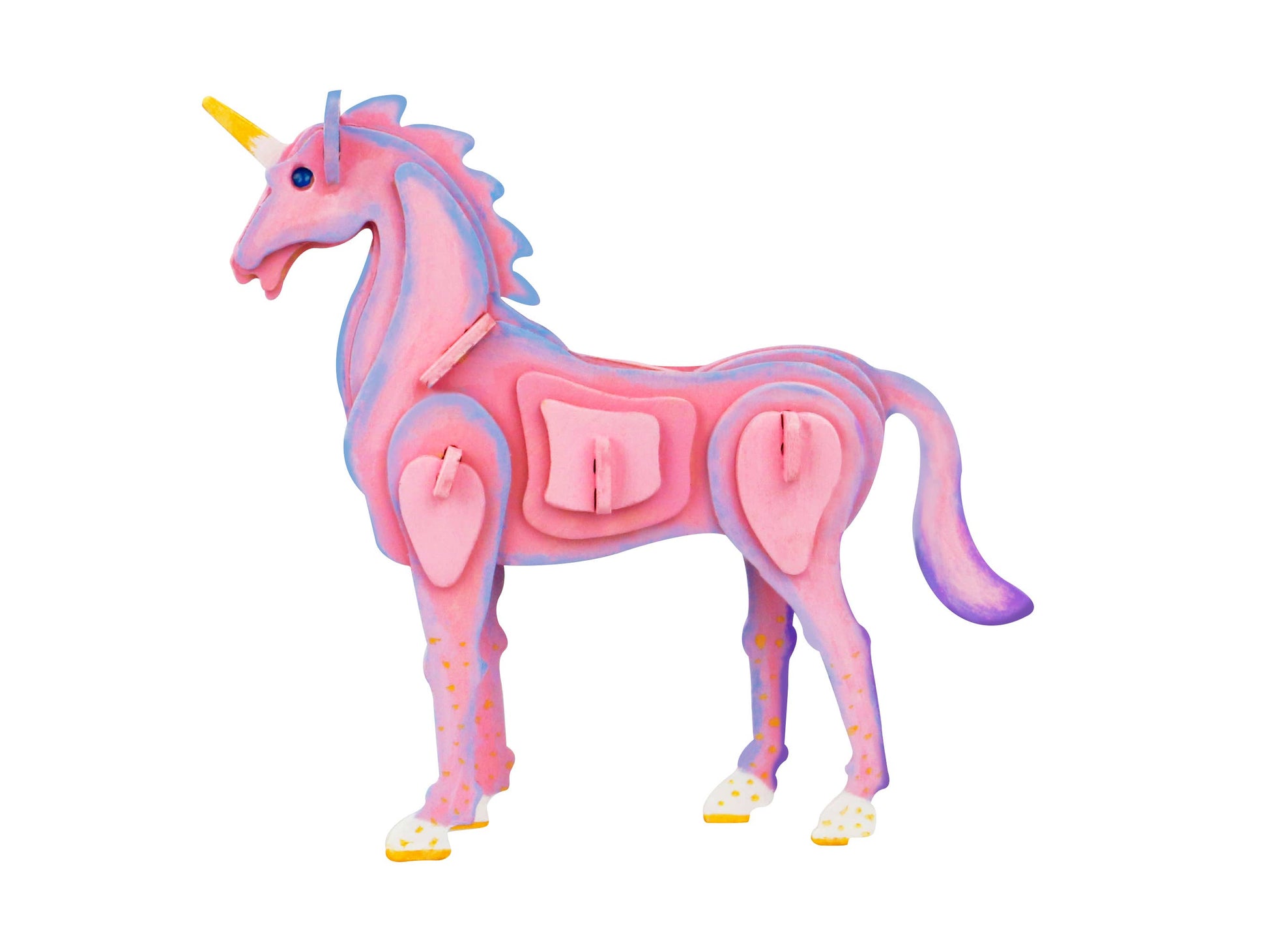 3D Wooden Puzzles (with paint) Kits: Civil Airplane - Mellow Monkey