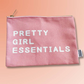 Pretty Girl Essentials - Canvas Zippered Bag - Mellow Monkey