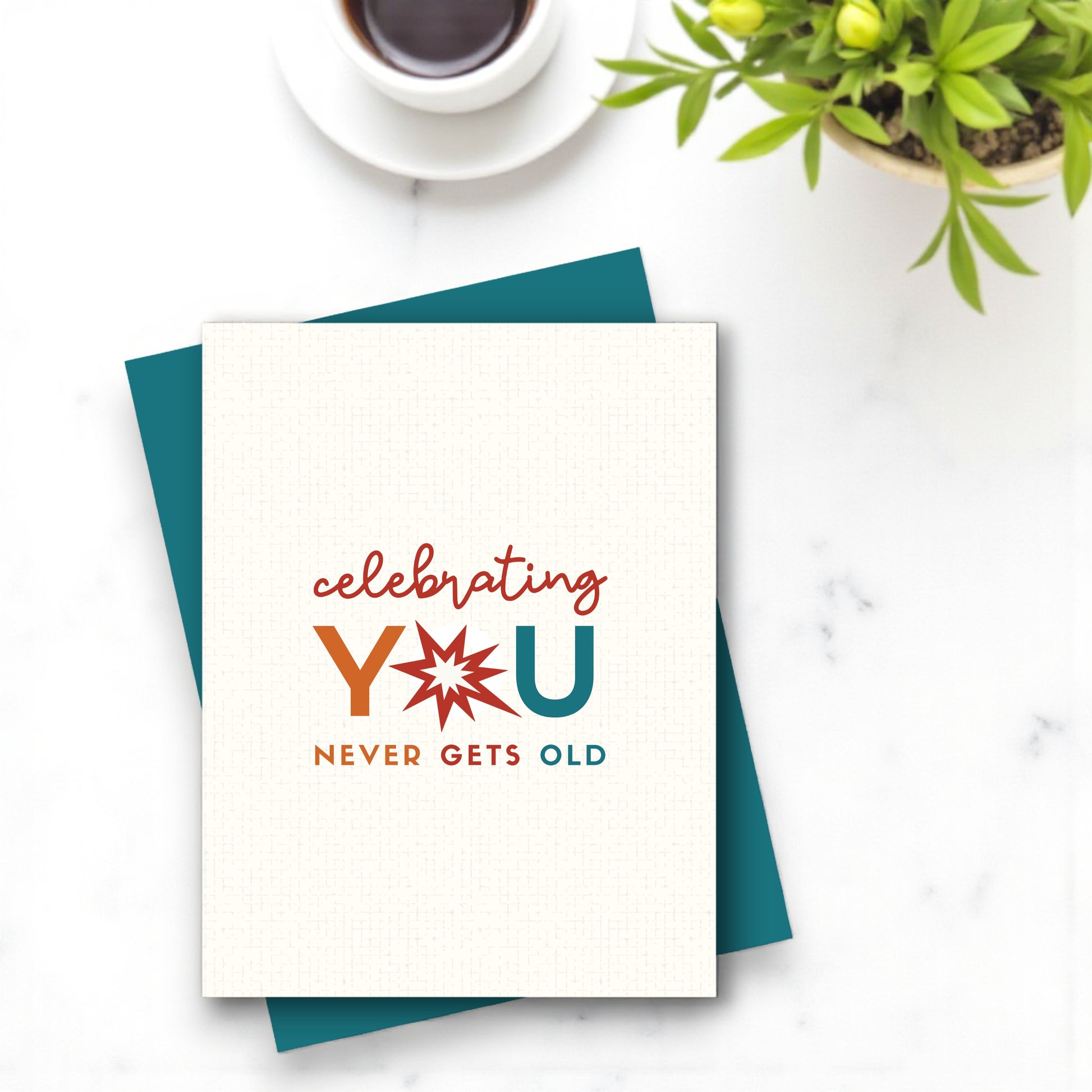 Celebrating You Never Gets Old - Birthday Greeting Card - Mellow Monkey