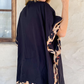 Solid Leopard Trim Detail Kimono Cardigan - Mellow Monkey