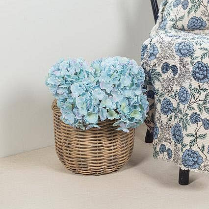 Large 5 Stem Hydrangea Bouquet-Blue-20"H - Mellow Monkey