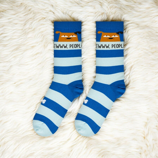 Eww, People - Dog - Crew Socks - Medium - Mellow Monkey