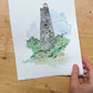 Old Baldy Lighthouse Single Notecard - NC Coast Collection - Mellow Monkey