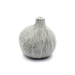 Mini Omo - Handcrafted Porcelain Bud Vase - White with Black Lines - 2.7 x 2 x 2.8 in - Mellow Monkey