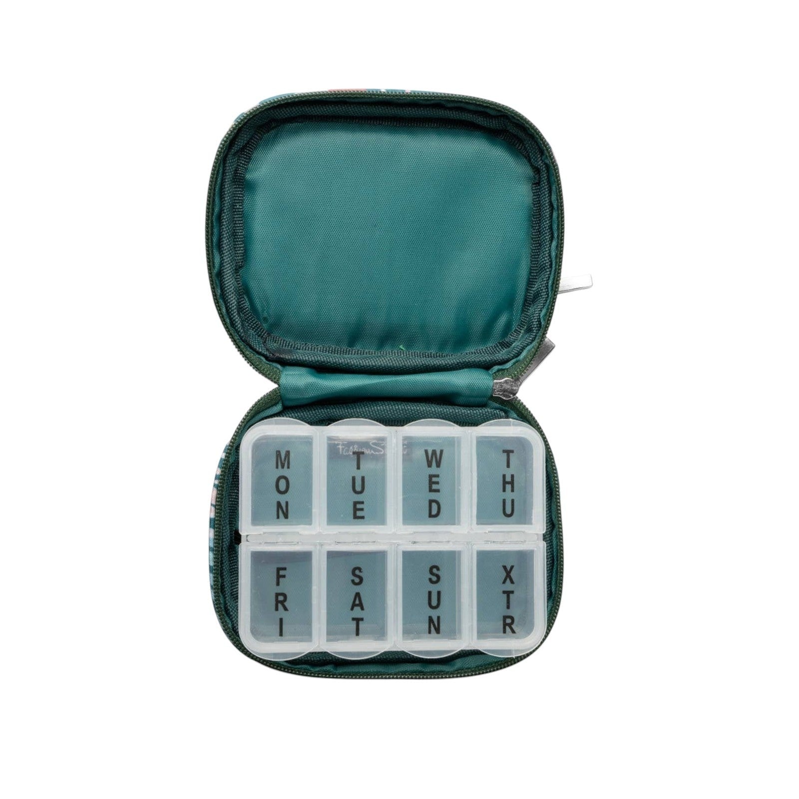 Wellness Keeper Zippered Pill & Vitamin Case Open Stock: Meadow - Mellow Monkey