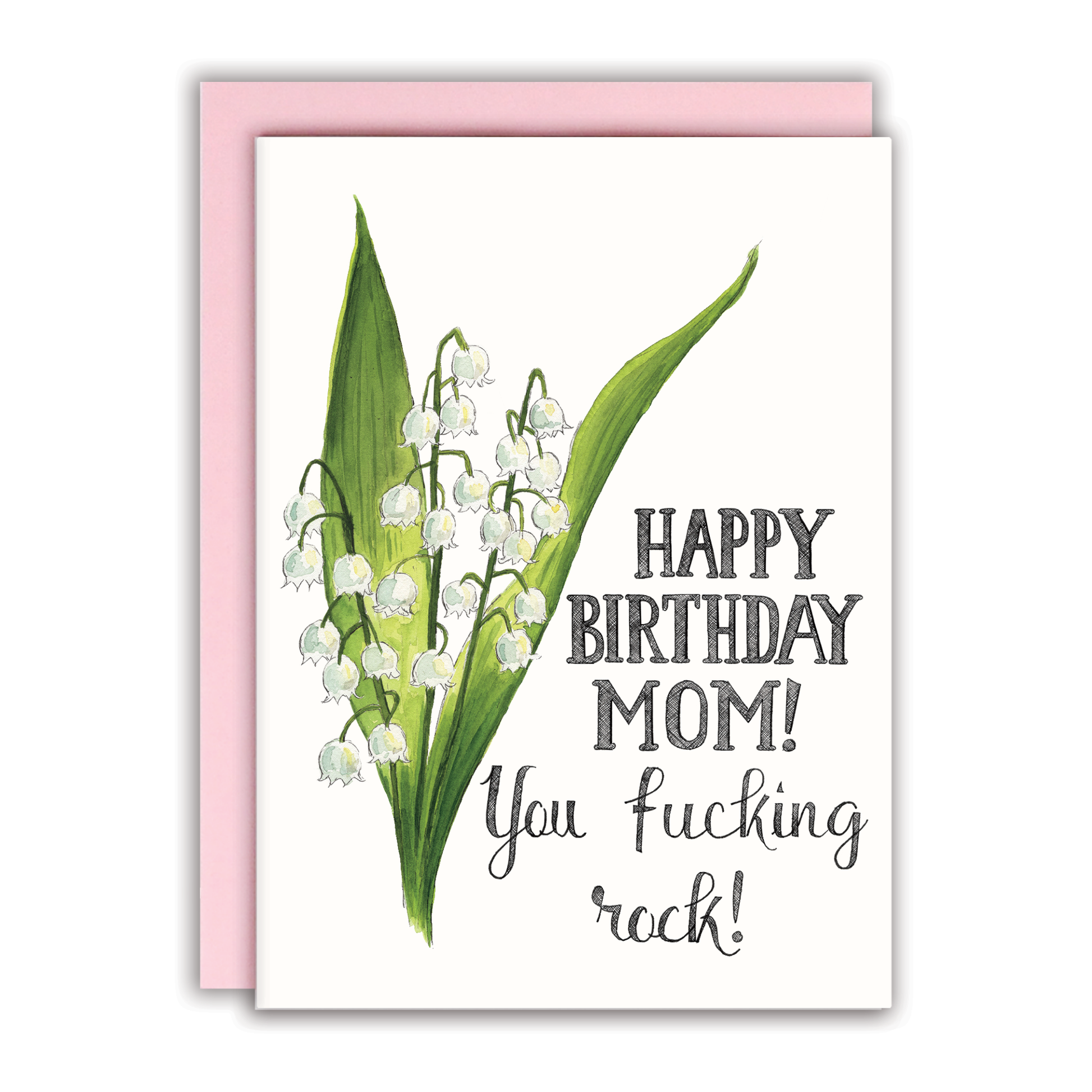 Happy Birthday Mom You Fucking Rock Card - Mellow Monkey