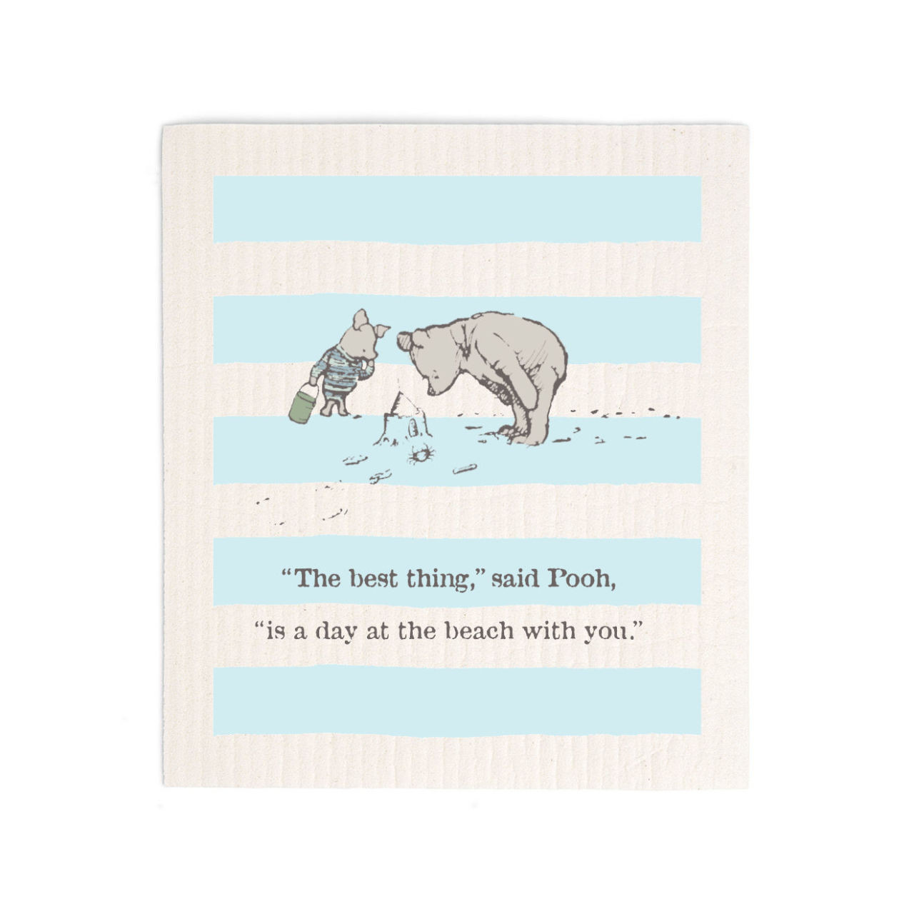 The Best Thing - Winnie the Pooh Themed Swedish Dishcloth - Mellow Monkey