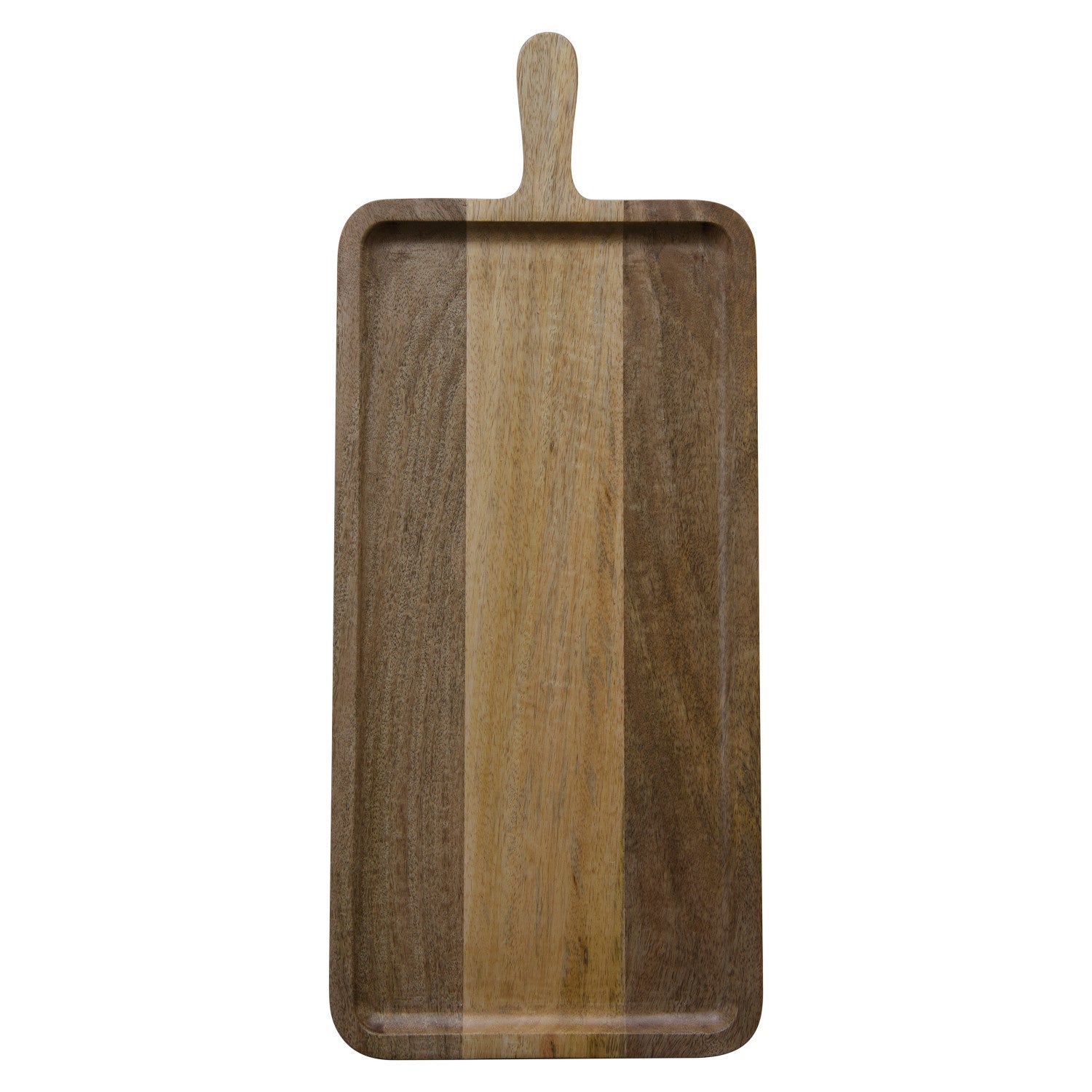 Mango Wood Cheese/Serving Board with Handle, Natural