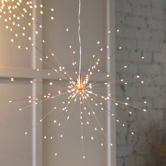 Hanging Starburst Light: Copper - Mellow Monkey