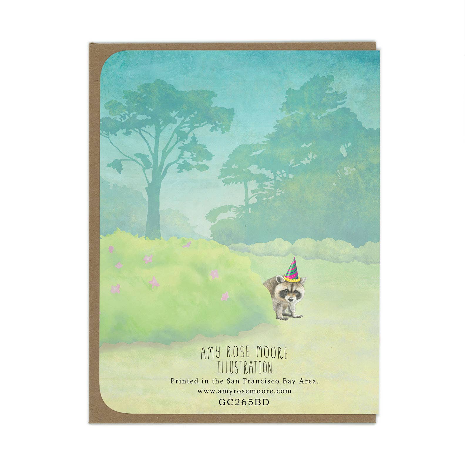 Raccoon Party in the Park - Birthday Greeting Card - Mellow Monkey