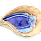 Oyster Blue Geyser - Decorative Plate/Dish - 4-in x 6-1/2 - Mellow Monkey