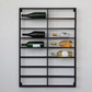 Heavy Duty Black Metal Wall Wine Rack - Holds 16 Bottles - 39-in - Mellow Monkey