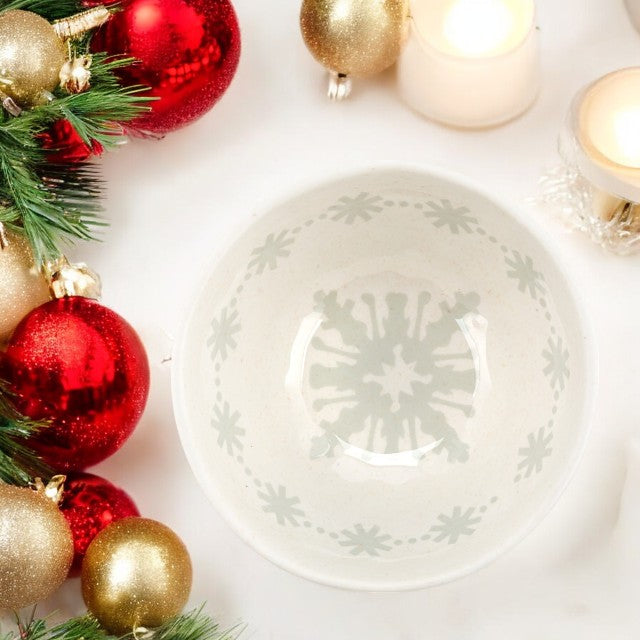 Snowflake Melamine Dip Bowl - 4-1/2-in - Mellow Monkey